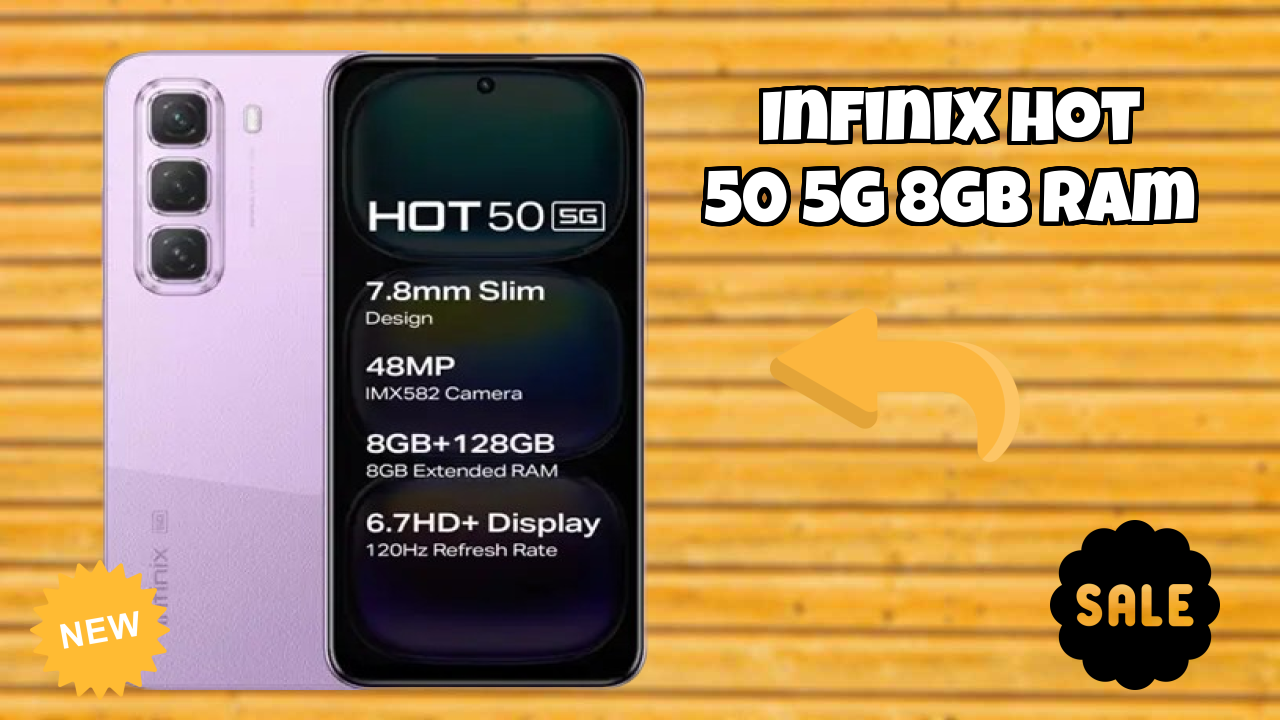Infinix Hot 50 5G 8GB RAM Display Size: 6.7 Inches (17.02 Cm) Screen Test